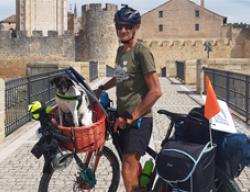 José Enrique Melchor y Ciro en El Burgo de Osma (Soria), en el Camino del Cid José Enrique Melchor y Ciro en El Burgo de Osma (Soria), en el Camino del Cid