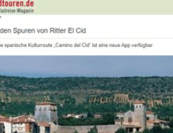 Artículo de la revista alemana RADTouren dedicado a la App de Viaje del Camino del Cid Artículo de la revista alemana RADTouren dedicado a la App de Viaje del Camino del Cid