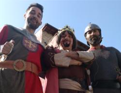 Algunos de los protagonistas de la obra teatral de Bronchales, en Teruel Algunos de los protagonistas de la obra teatral de Bronchales, en Teruel
