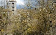 Romanesque tower of San Pedro de Cardeña, province of Burgos / ALC.