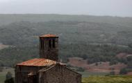 Iglesia de la Asunción, desde el castillo.  Lara de los Infantes, Burgos / ALC