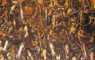 Pinturas murales de Vela Zanetti sobre el Cid en el Palacio de la Diputación Provincial de Burgos / ALC.