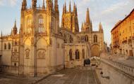 Catedral de Burgos al amanecer desde la calle Fernán González / ALC