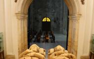 Sepultures of El Cid and his wife Jimena in the Monastery of San Pedro de Cardeña, province of Burgos / ALC.