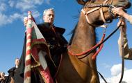 Fiesta de La Caballada in Atienza, province of Guadalajara. Festivity of National Tourist Interest. It commemorates the charge of muleteers in Atienza, 1162, that saved king of Castilla Alfonso VIII from falling into the hands of his uncle 