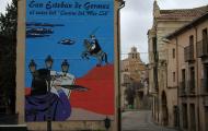 Mural alusivo al Cantar de mio Cid en San Esteban de Gormaz, Soria / ALC.