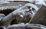 Detalle escultórico de la portada de la iglesia de Santa María. Calatayud, Zaragoza / ALC.