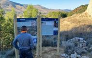 Paneles informativos en el yacimiento de La Mora Encantada (DPZ)