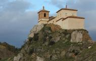 Ermita de la Virgen de la Esperanza, donde se encontraba el antiguo castillo de origen árabe, en Bubierca, provincia de Zaragoza / ALC.