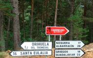 Señalización del Camino del Cid. Orihuela del Tremedal, Teruel / ALC