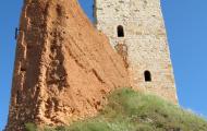 Daroca islamic walls. El Cid was there in 1090. Daroca, province of Saragossa / ALC.