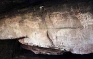 Pinturas rupestres en el abrigo de los Toros del Prado del Navazo, en Albarracín (Teruel), declaradas Patrimonio de la Humanidad UNESCO / CARP.