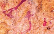 Pinturas rupestres en el abrigo prehistórico de Morella Vella, declarado Patrimonio de la Humanidad UNESCO, en Morella, Castellón / CARP.