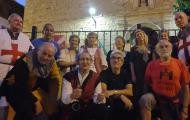 Miembros de la Asociación Cidiana Tierra de Pinares de Quintanar de la Sierra (Burgos), también ganadores del Premio Álvar Fáñez