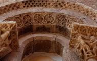 Detalle del ábside románico de la iglesia de Santa María de los Sagrados Corporales. Daroca, Zaragoza / ALC.