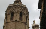 Detalle del Miquelet o Miguelete, la torre campanario de la catedral de Valencia y uno de los símbolos de la ciudad / ALC.