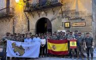 En el ayuntamiento de Rubielos de Mora (Teruel) junto a la alcaldesa de la localidad y el diputado de Teruel, Diego Piñeiro