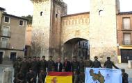 El alcalde de Daroca, Álvaro Blasco, recibió a los integrantes del Regimiento