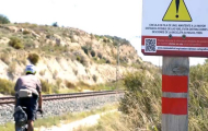 Señal de advertencia del Camino del Cid en Elda (Alicante) | Ruta Gravel | Consorcio Camino del Cid