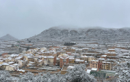 Olocau del Rey, nevado.
