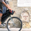Mojón de la legua cero en Vivar del Cid (Burgos). Ruta del Destierro Gravel del Camino del Cid (Consorcio del Camino del Cid)