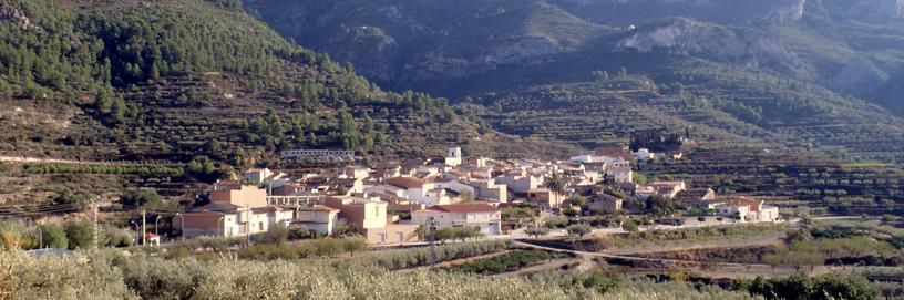 Vista de Alfarrasí, Valencia.
