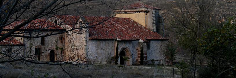 Iglesia románica de Santa María del Val en Atienza, Guadalajara.