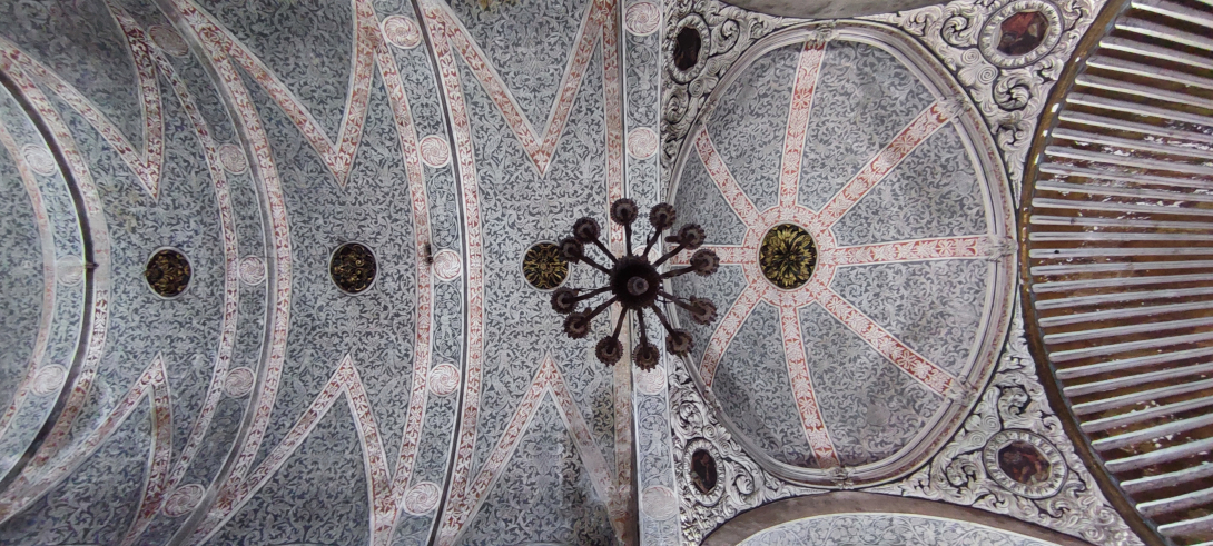 Detalle crucería iglesia de Olocau del Rey, Castellón